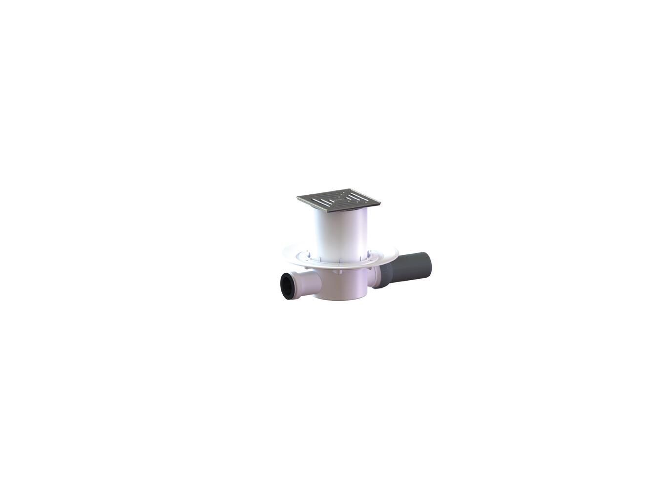 floor drain type 42 SE 12, inlet DN 40, DN 50, 120 x 120 mm