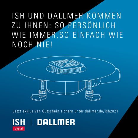 Dallmer mit Neuigkeiten bei der ISH digital: "So persönlich wie immer, so einfach wie noch nie!"